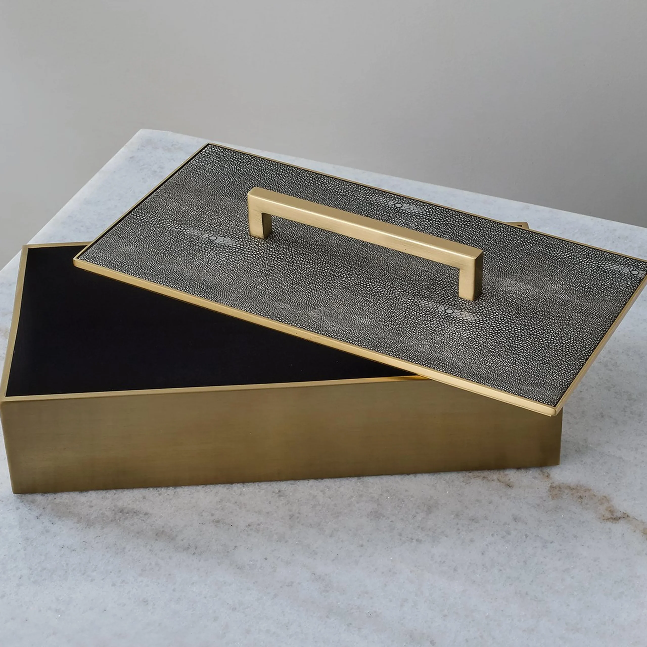 Faux Shagreen Box