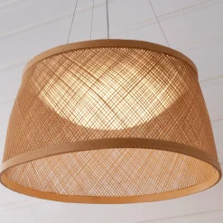 Fiber Weave LED Outdoor Pendant - Large