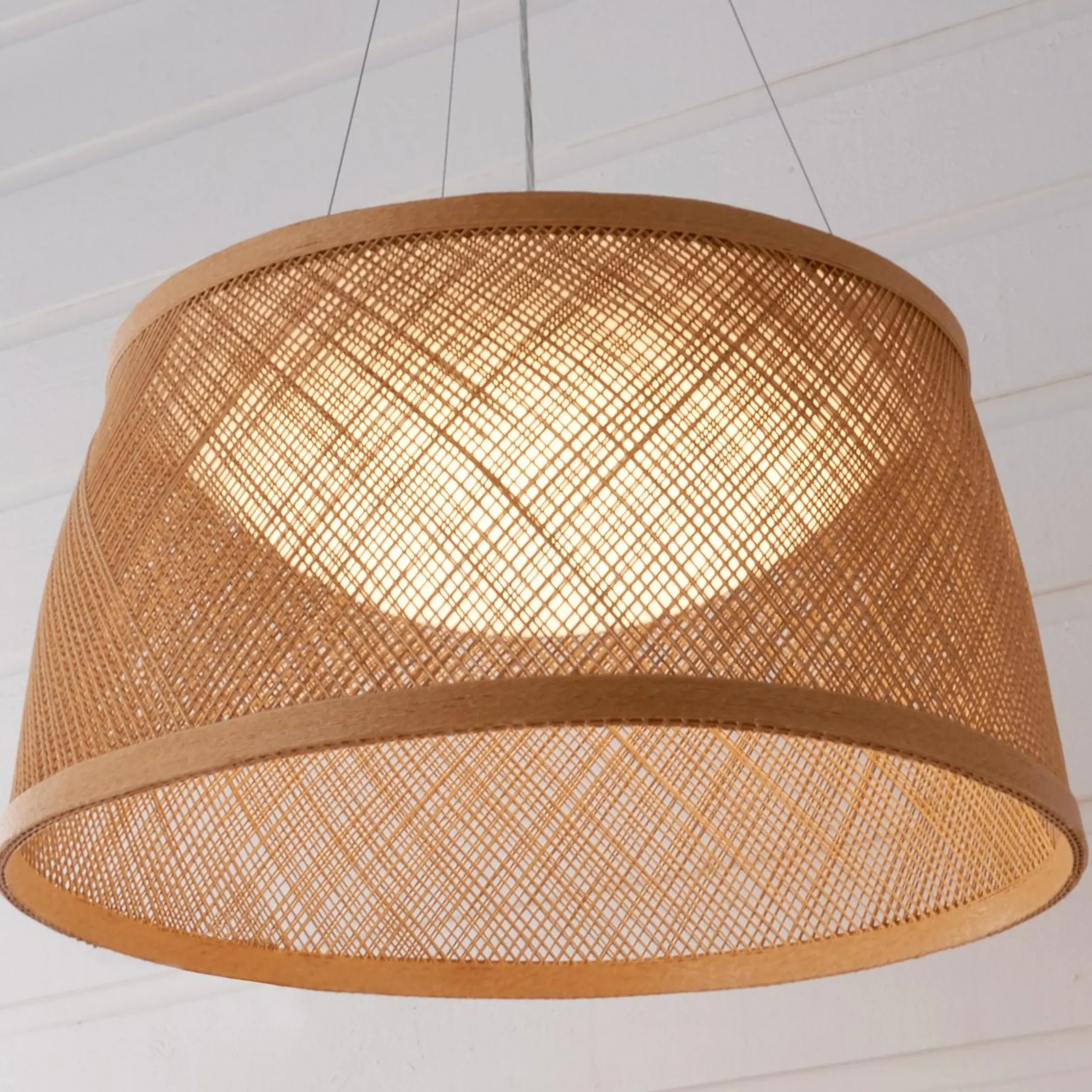 Fiber Weave LED Outdoor Pendant - Large