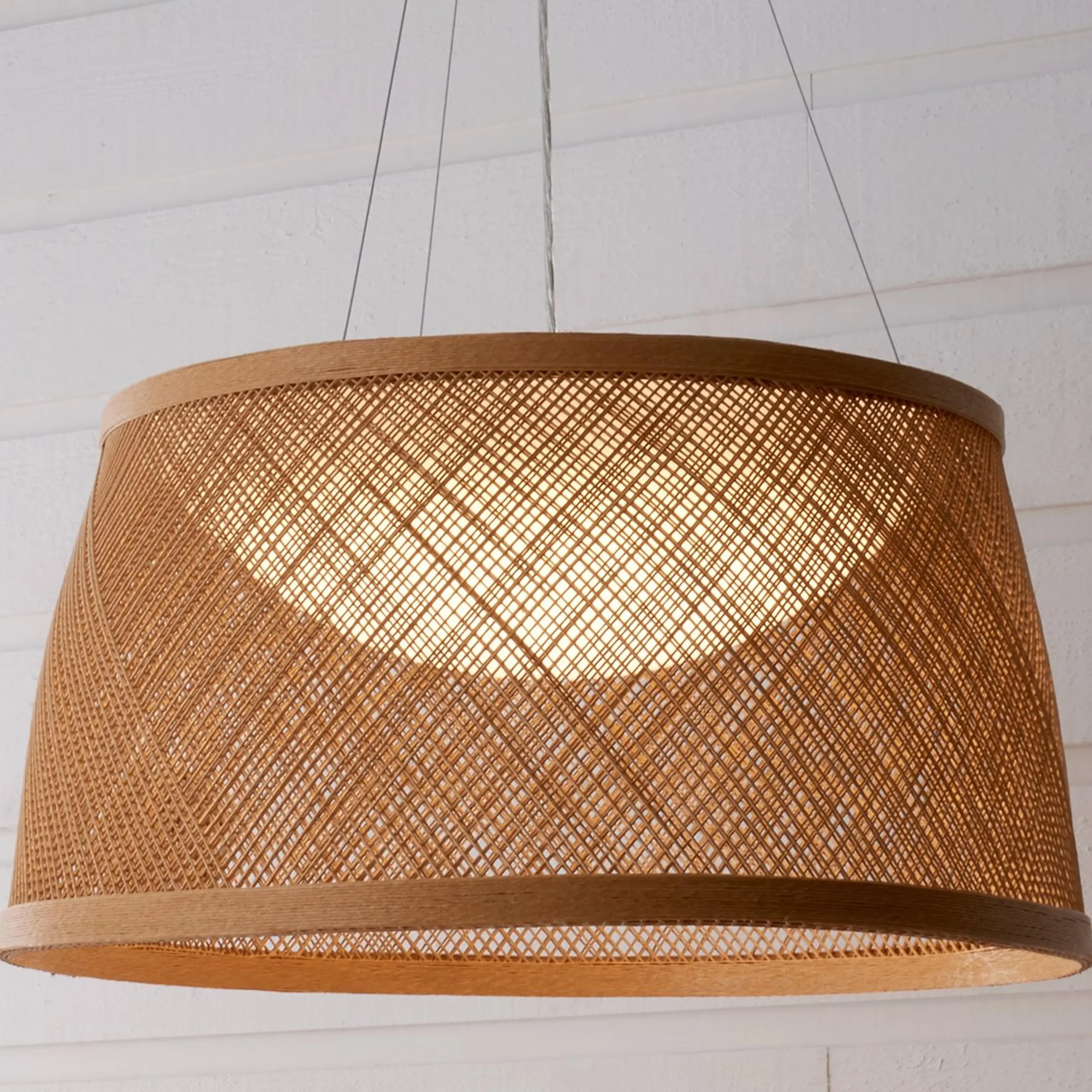 Fiber Weave LED Outdoor Pendant - Large