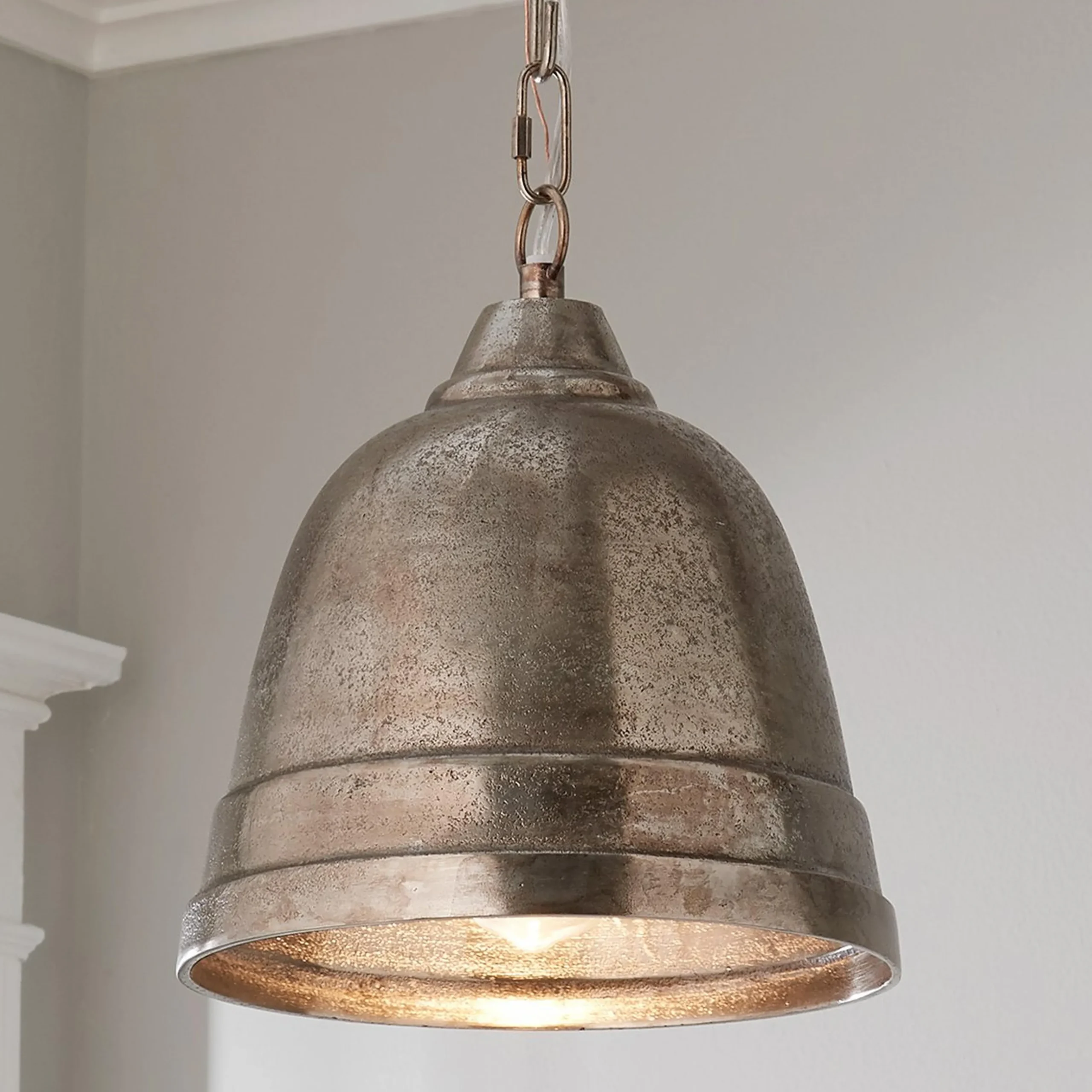 Fire and Earth Pendant - Dome - Small