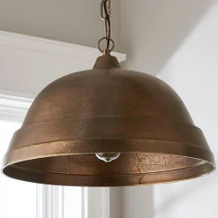 Fire and Earth Pendant - Dome - Medium