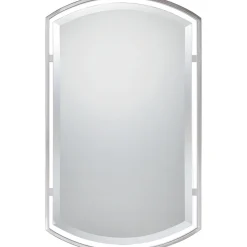 Floating Frame Rounded Rectangular Mirror