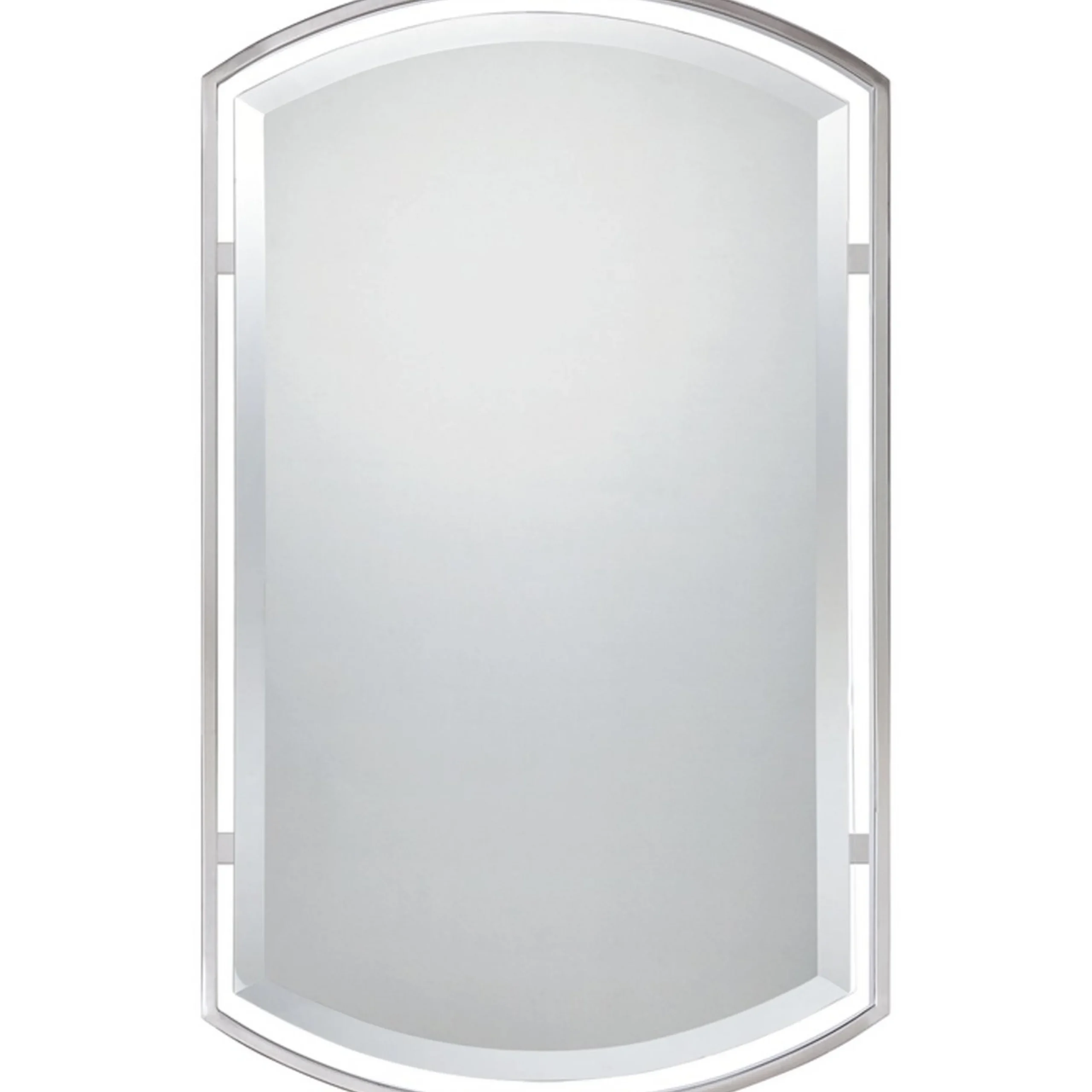 Floating Frame Rounded Rectangular Mirror