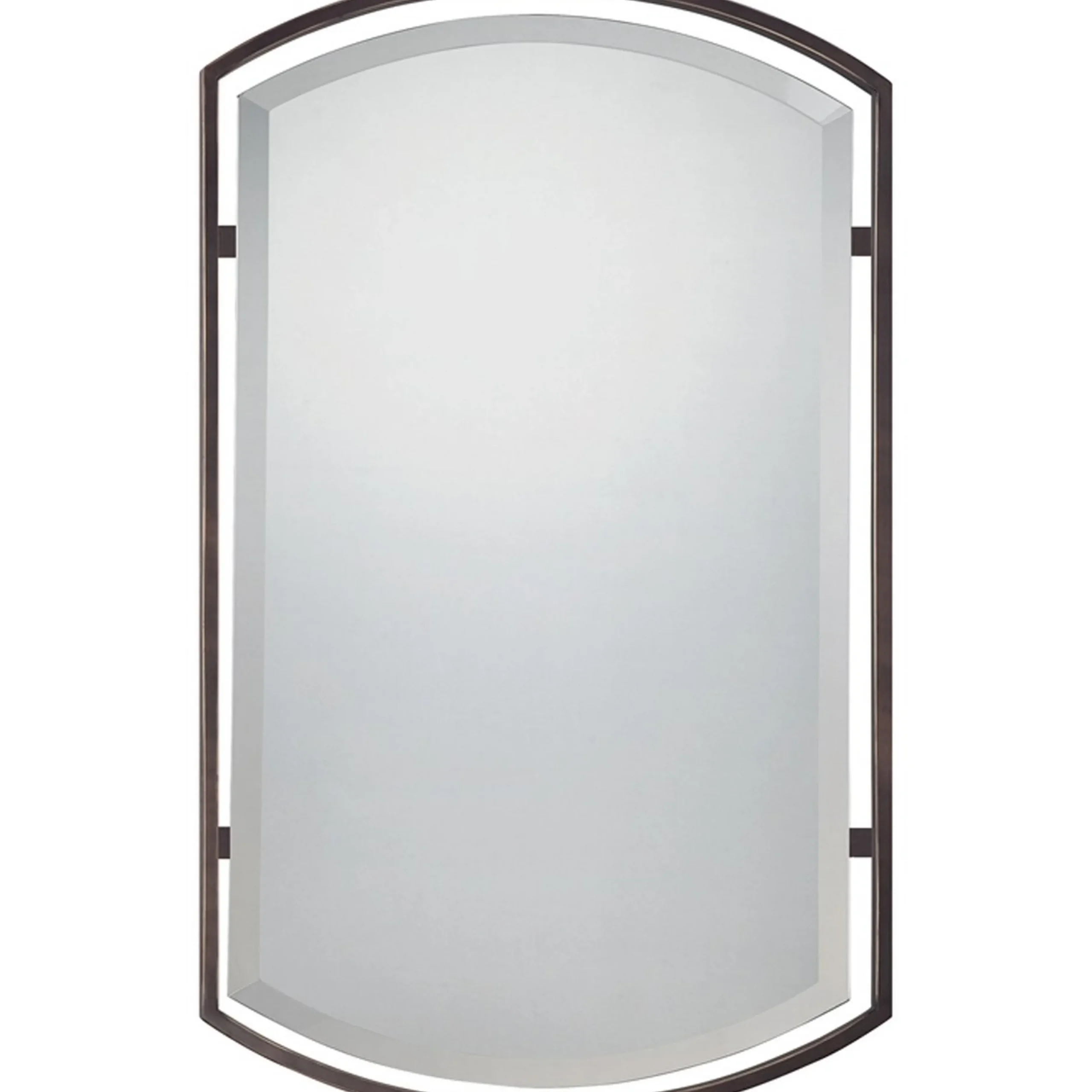 Floating Frame Rounded Rectangular Mirror