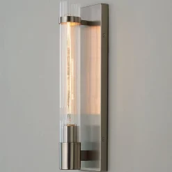 Fluted Cylinder Glass Sconce