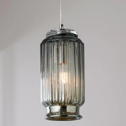 Fluted Cylinder Pendant