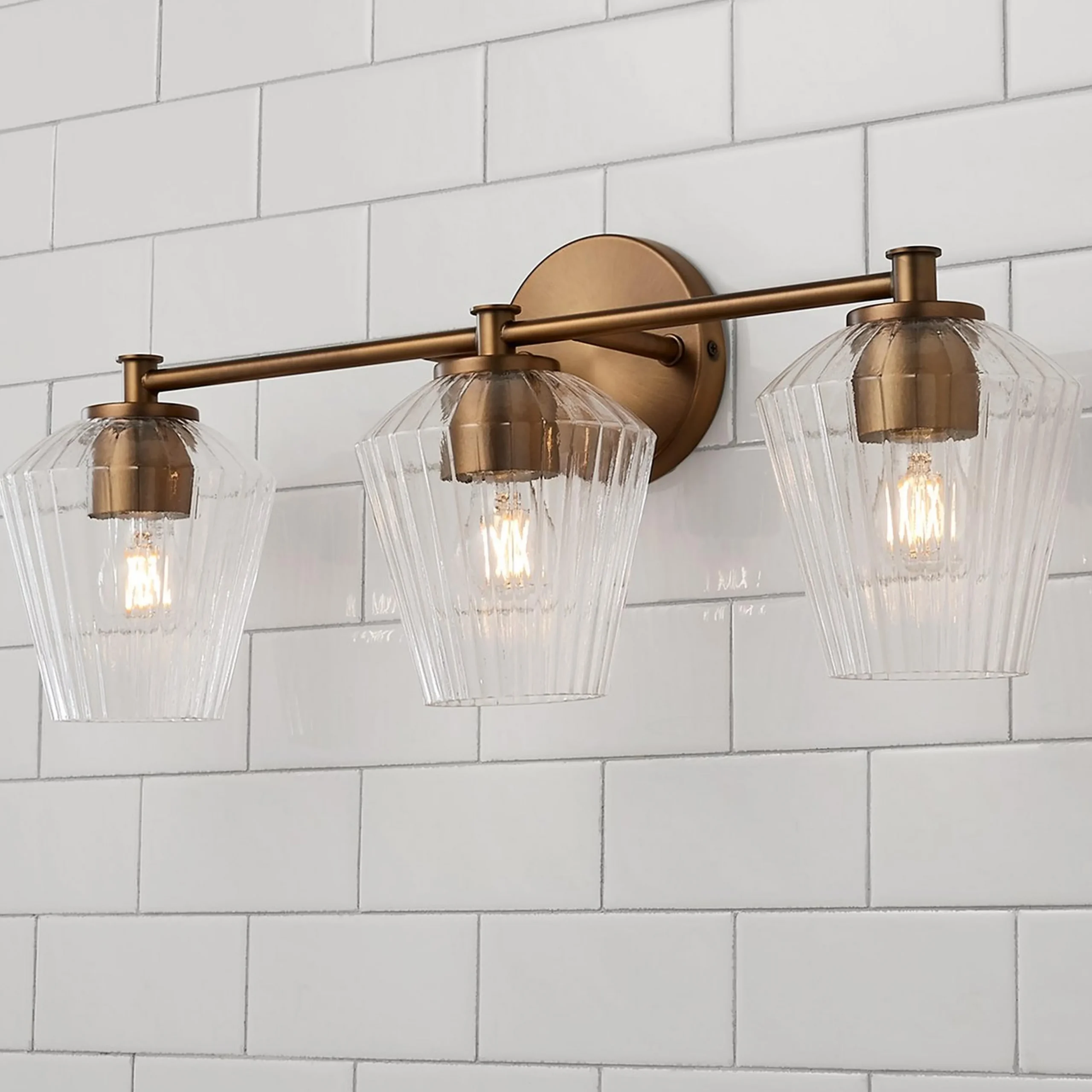 Fluted Felix Vanity Light - 3 Light