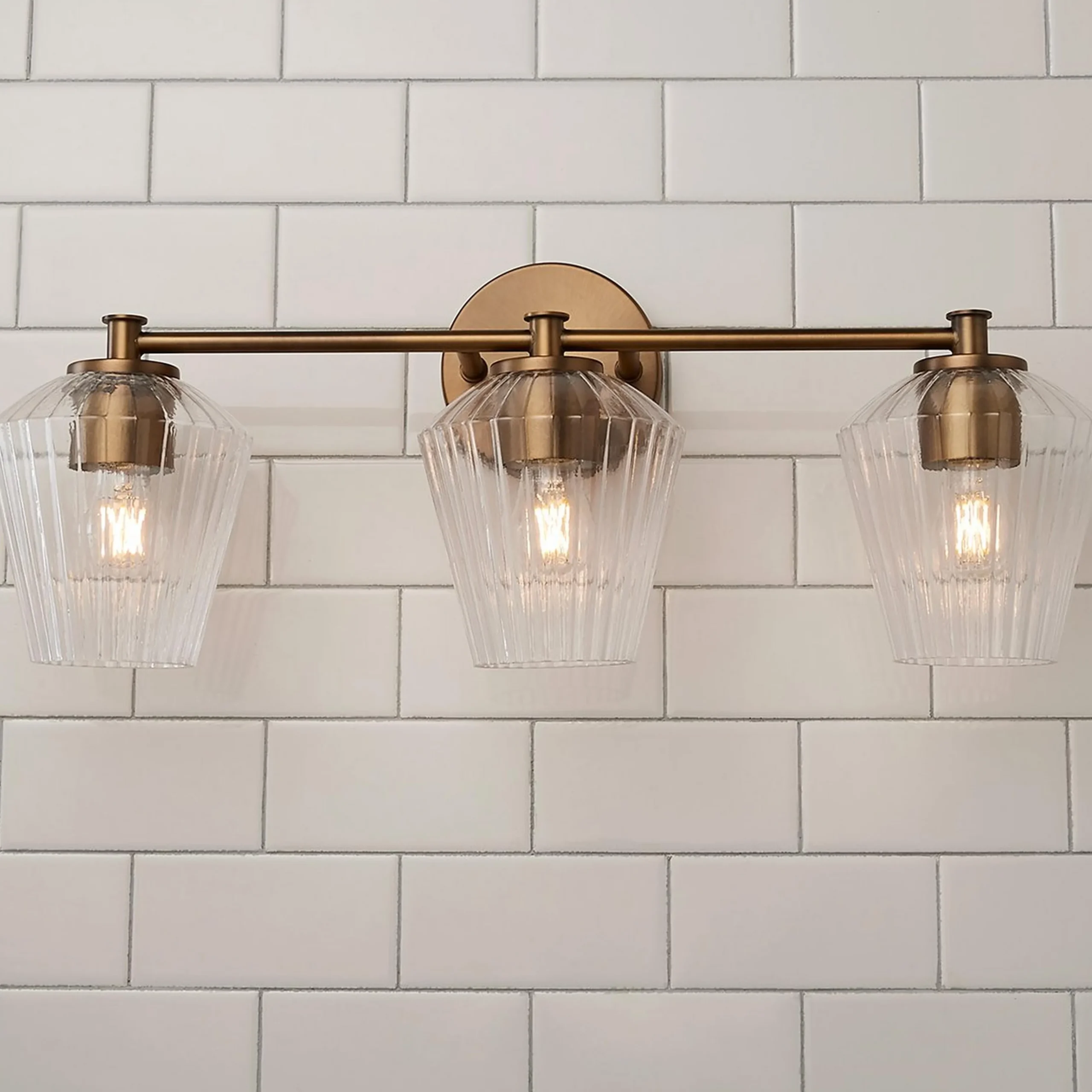 Fluted Felix Vanity Light - 3 Light
