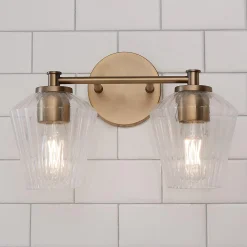 Fluted Felix Vanity Light - 2 Light