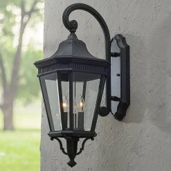 Fluted Trim Outdoor Sconce - Large