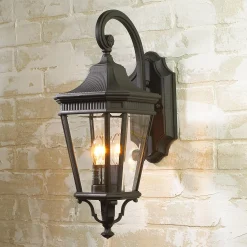 Fluted Trim Outdoor Sconce - Small