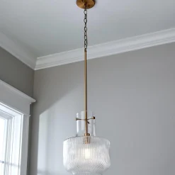Fluted Tulip Pendant