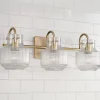 Fluted Tulip Vanity Light - 3 Light
