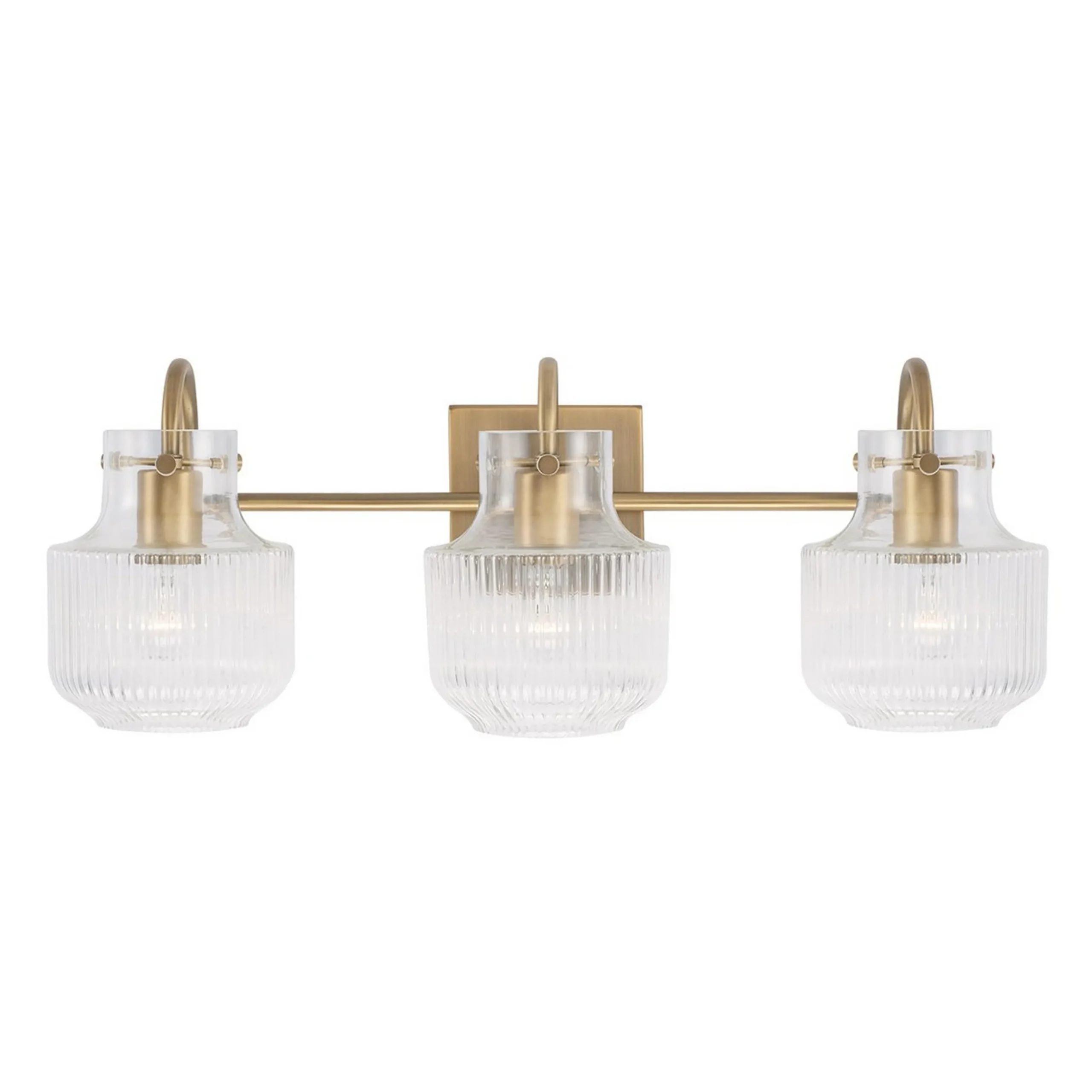 Fluted Tulip Vanity Light - 3 Light