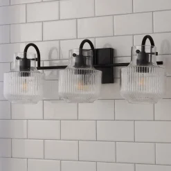 Fluted Tulip Vanity Light - 3 Light
