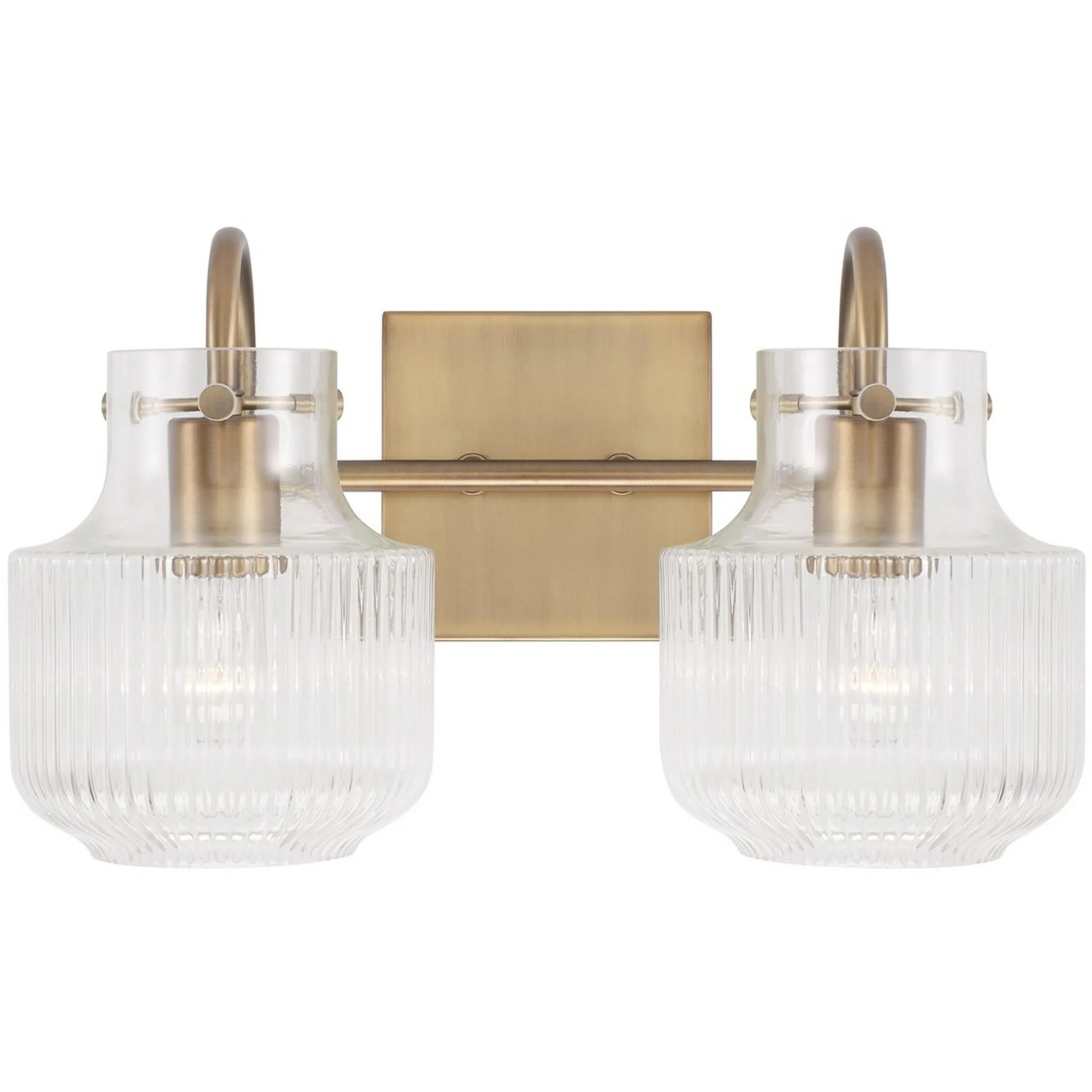 Fluted Tulip Vanity Light - 2 Light