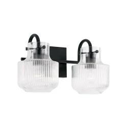 Fluted Tulip Vanity Light - 2 Light