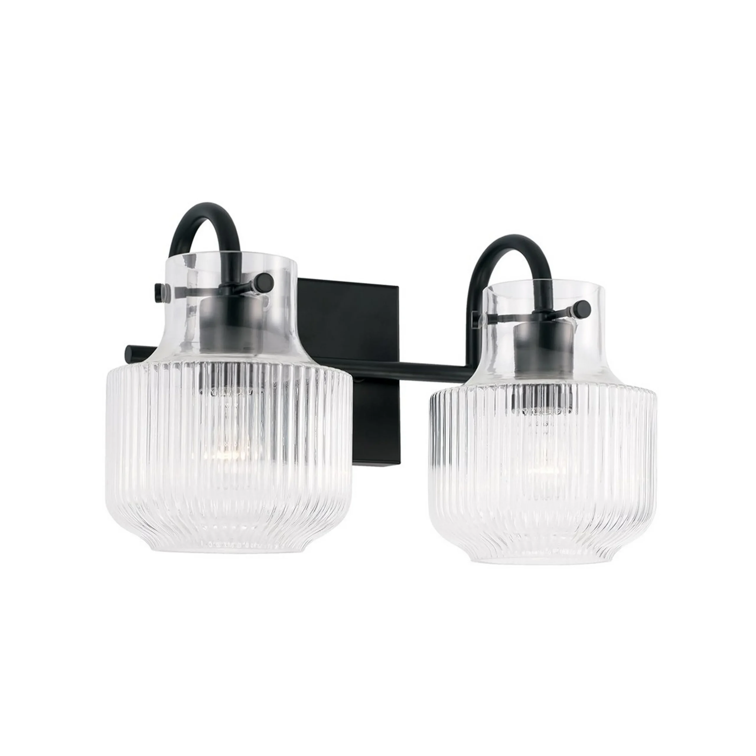 Fluted Tulip Vanity Light - 2 Light