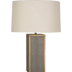 Framed Snakeskin Table Lamp