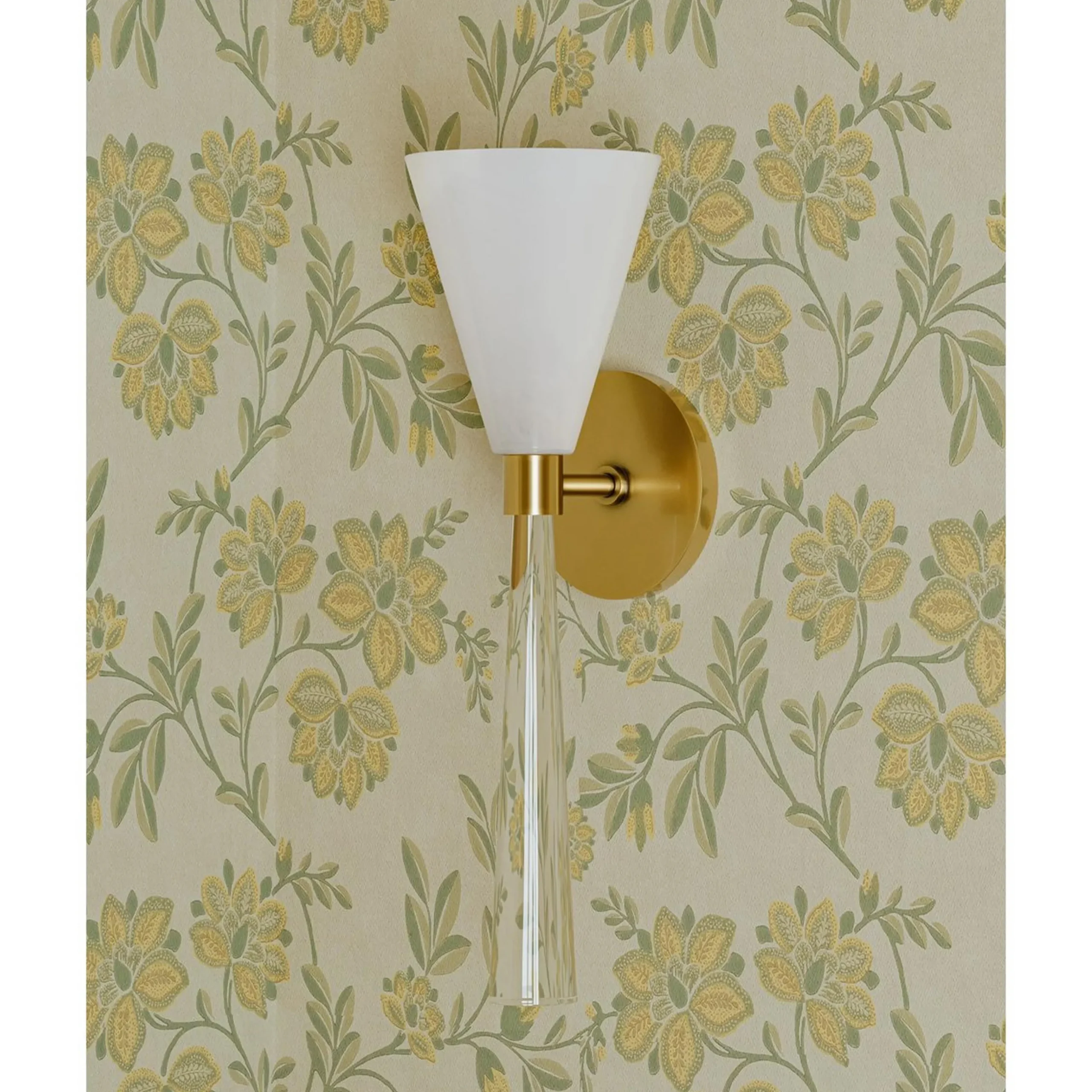 Frosted Plume Bath Sconce