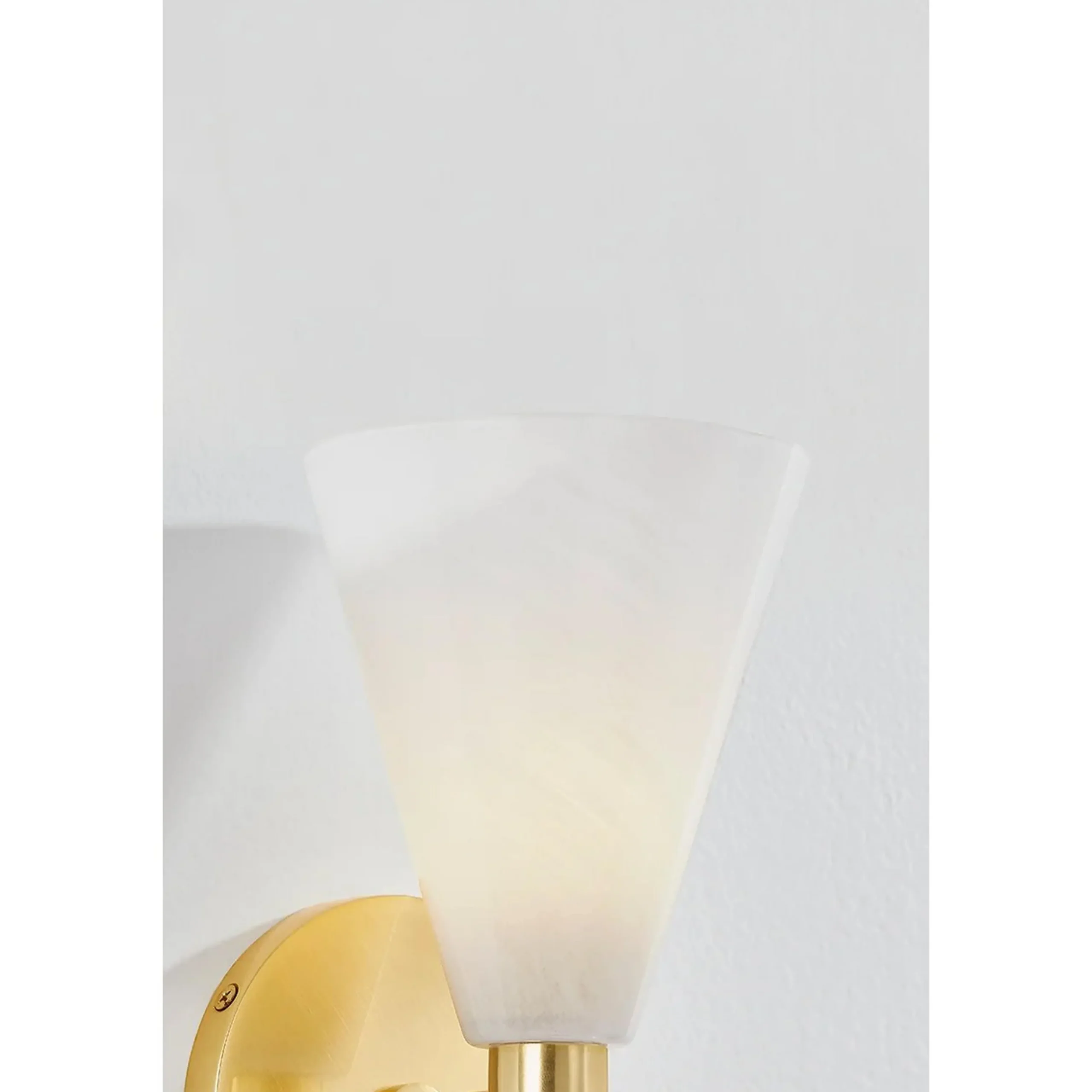 Frosted Plume Bath Sconce
