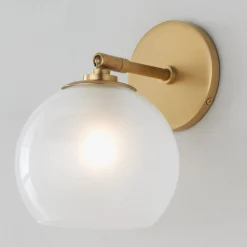 Functional Globe Sconce