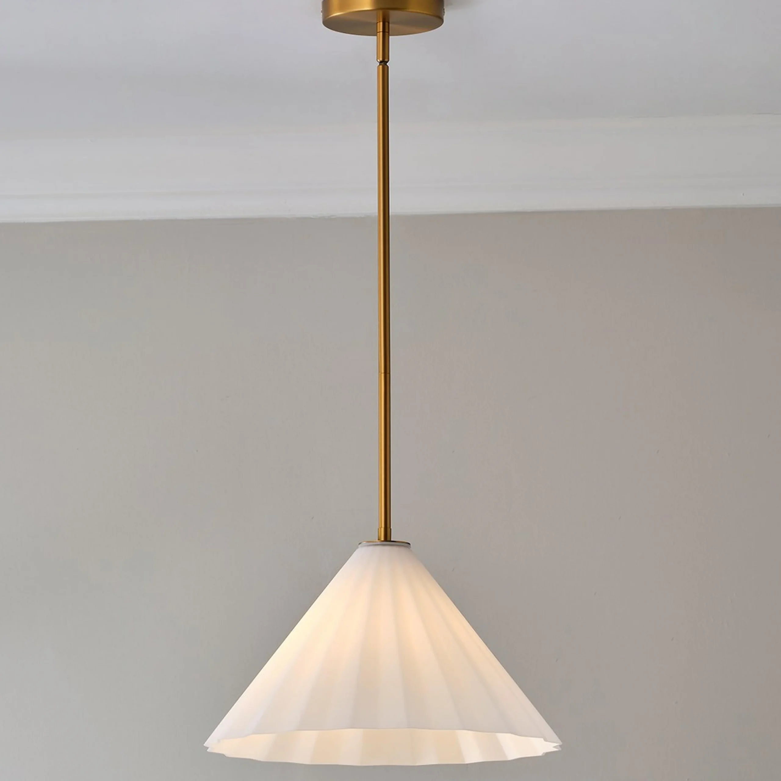 Gently Pleated Pendant - Small