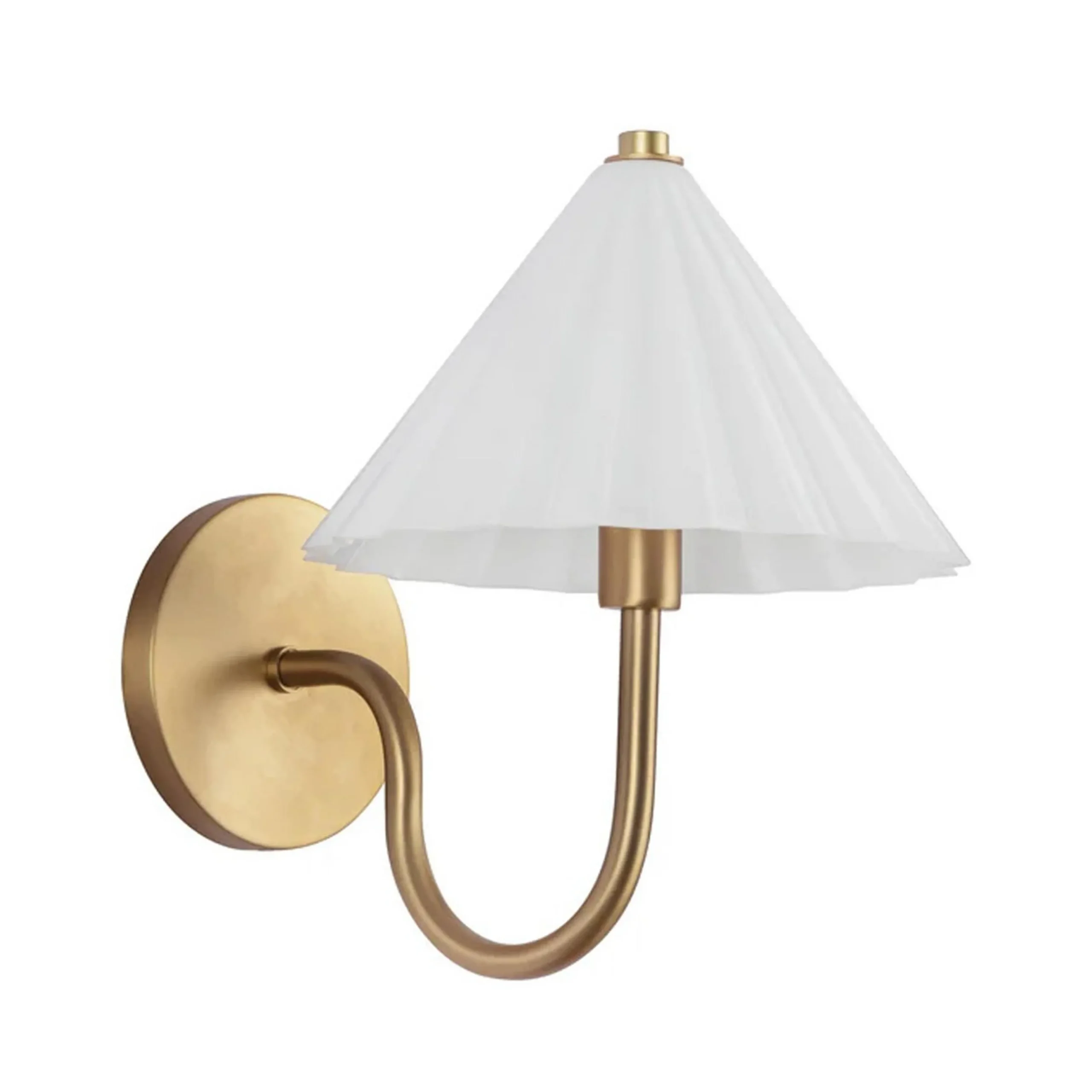 Gently Pleated Sconce
