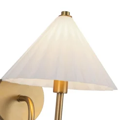 Gently Pleated Sconce