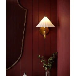 Gently Pleated Sconce