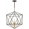 Geometric Gem Chandelier - 3 Light