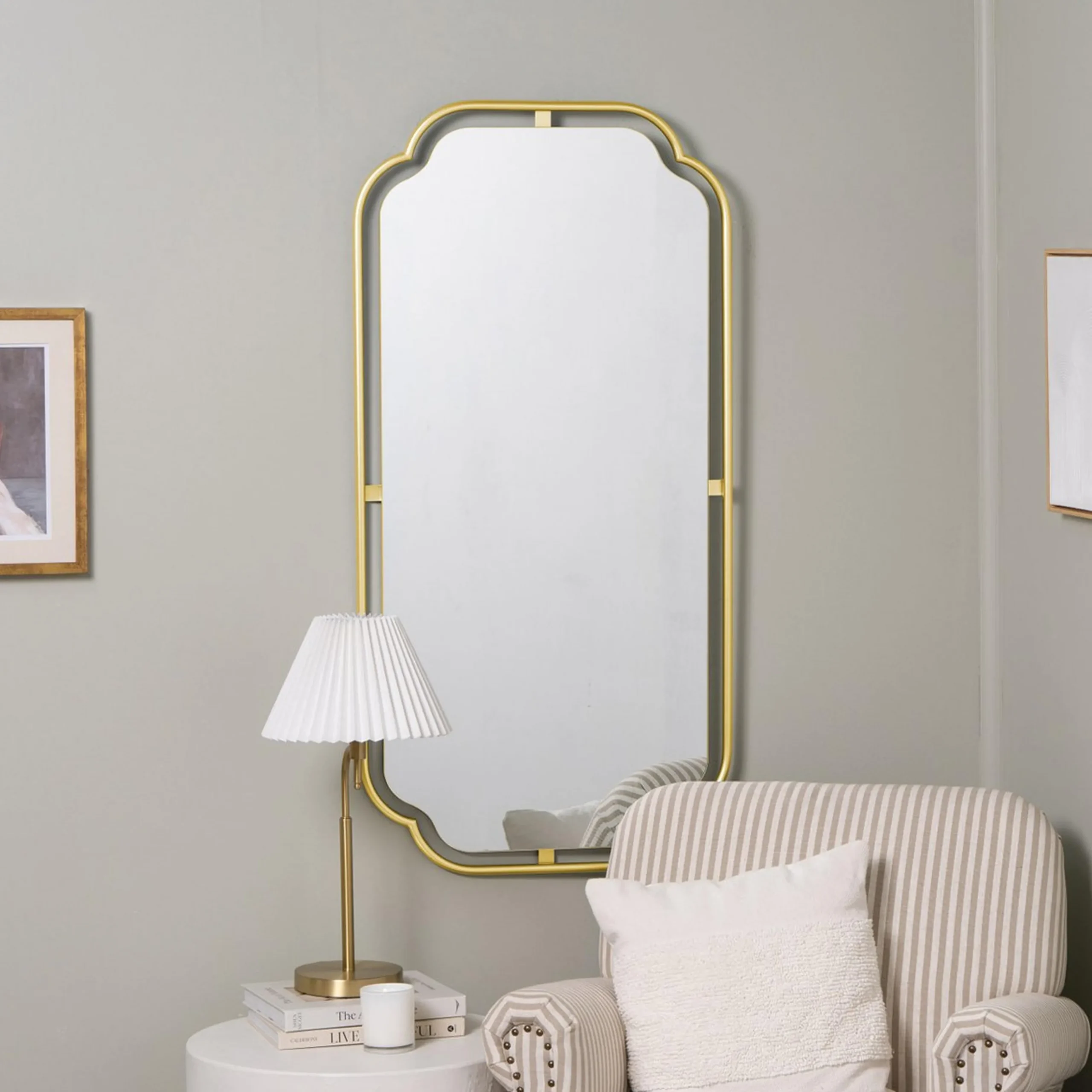 Gilded Finery Tall Mirror