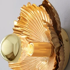 Glam Lotus Flower Sconce
