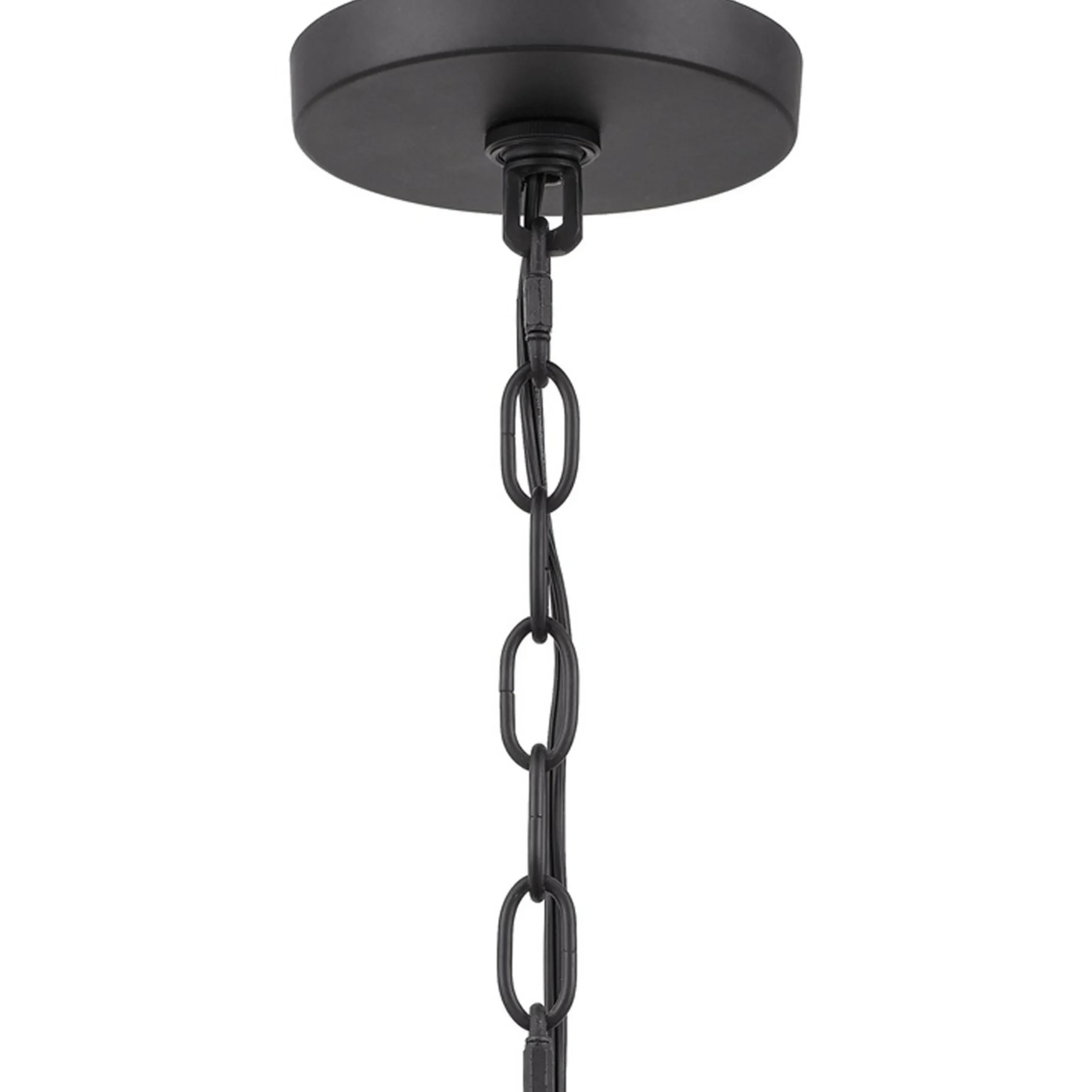 Glass Layered Sphere Chandelier
