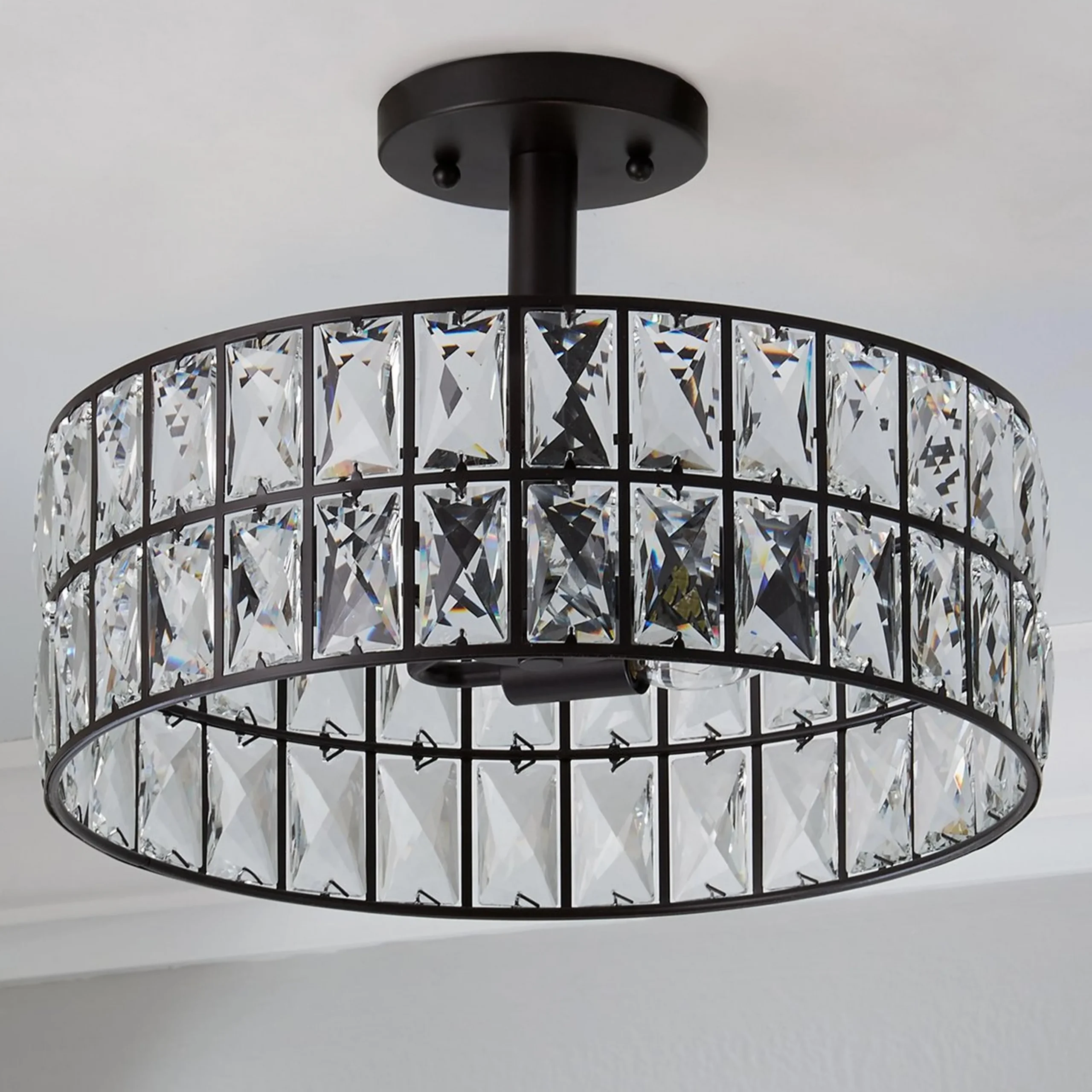Glinting Glam Semi-Flush Ceiling Light
