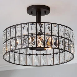 Glinting Glam Semi-Flush Ceiling Light