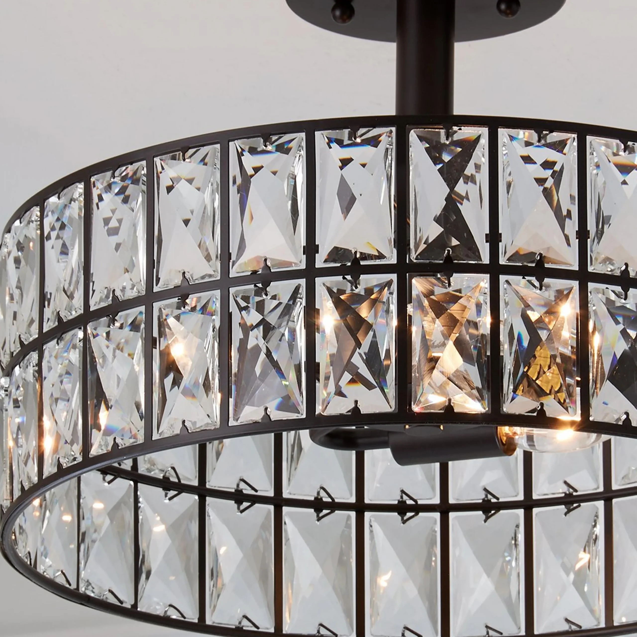 Glinting Glam Semi-Flush Ceiling Light