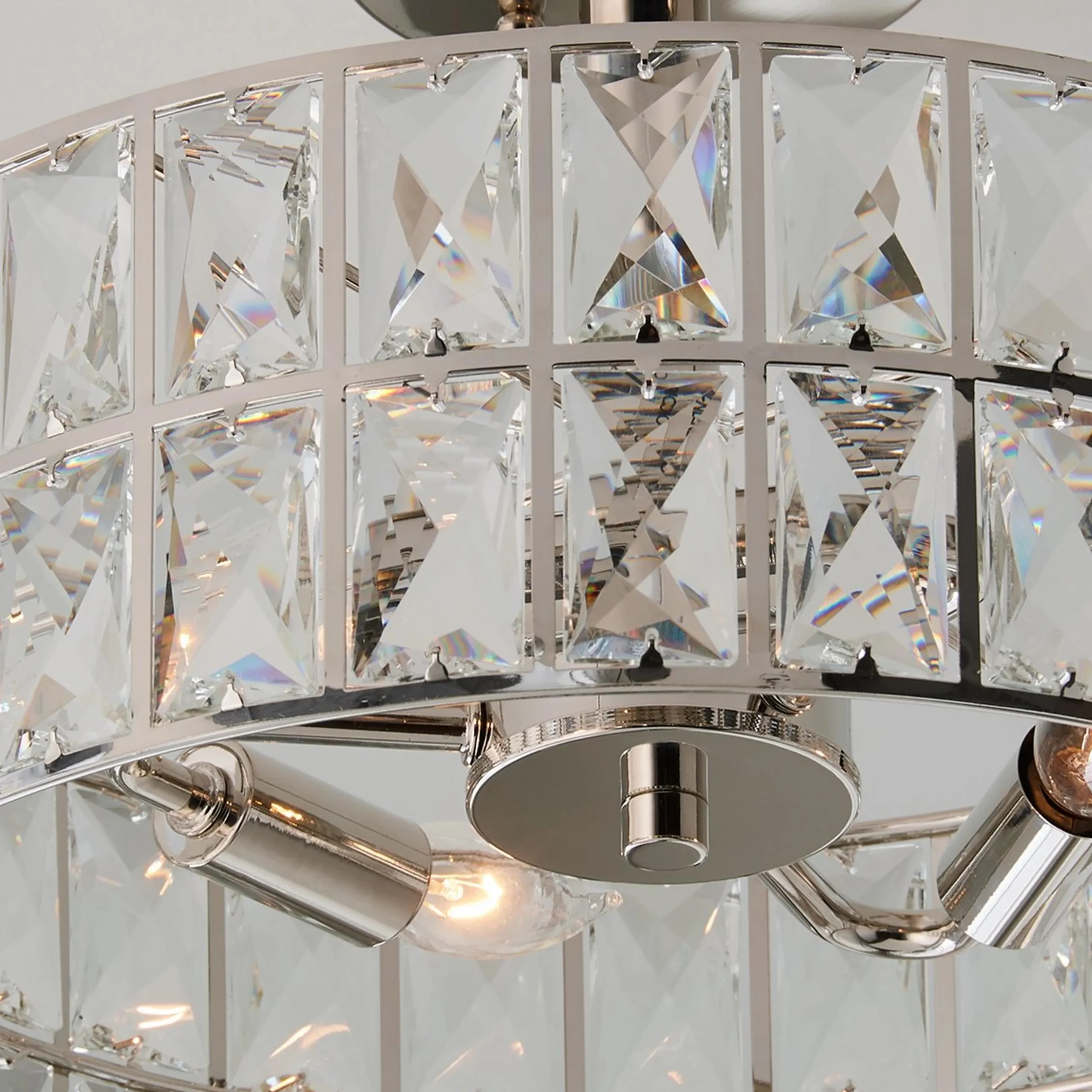 Glinting Glam Semi-Flush Ceiling Light