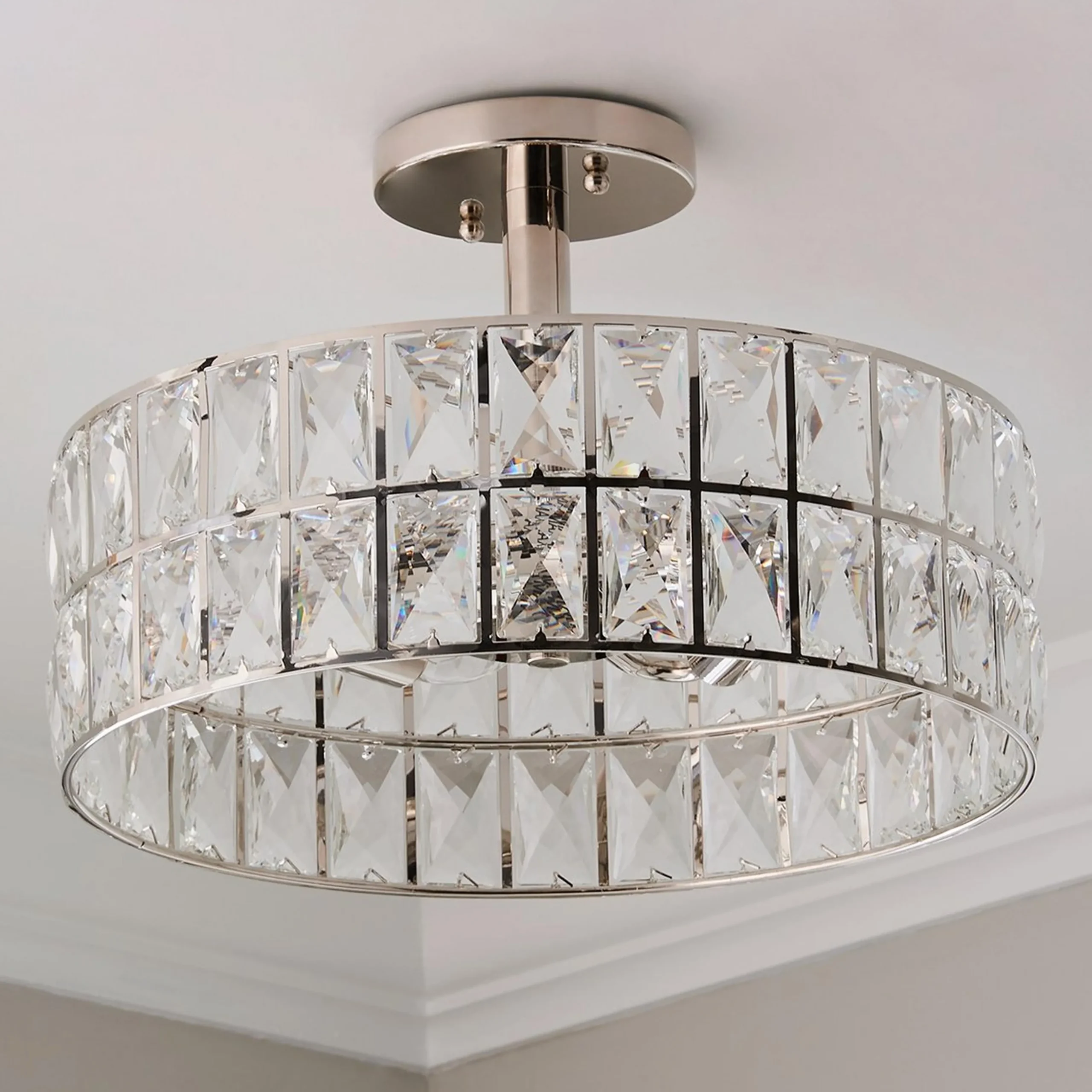 Glinting Glam Semi-Flush Ceiling Light