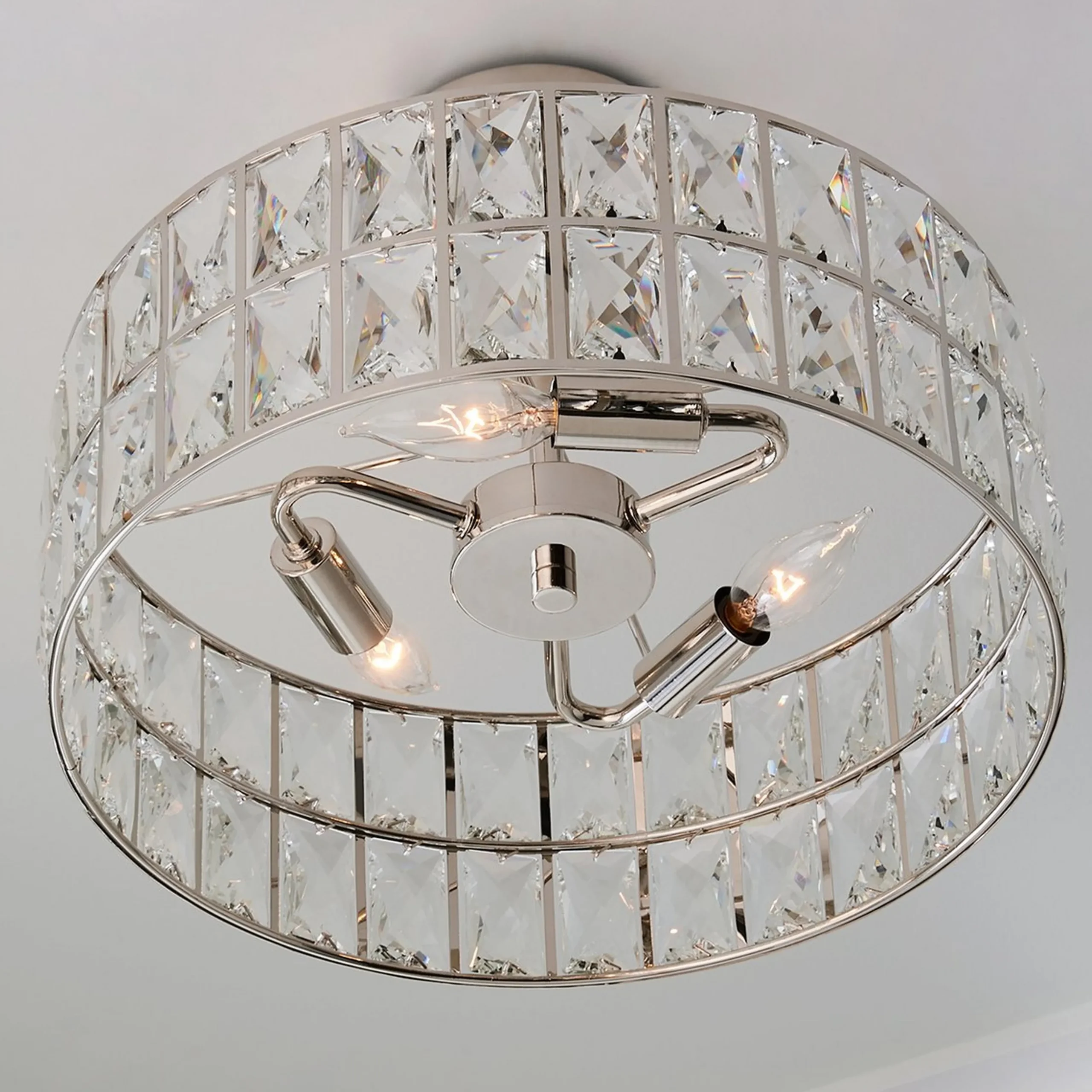 Glinting Glam Semi-Flush Ceiling Light