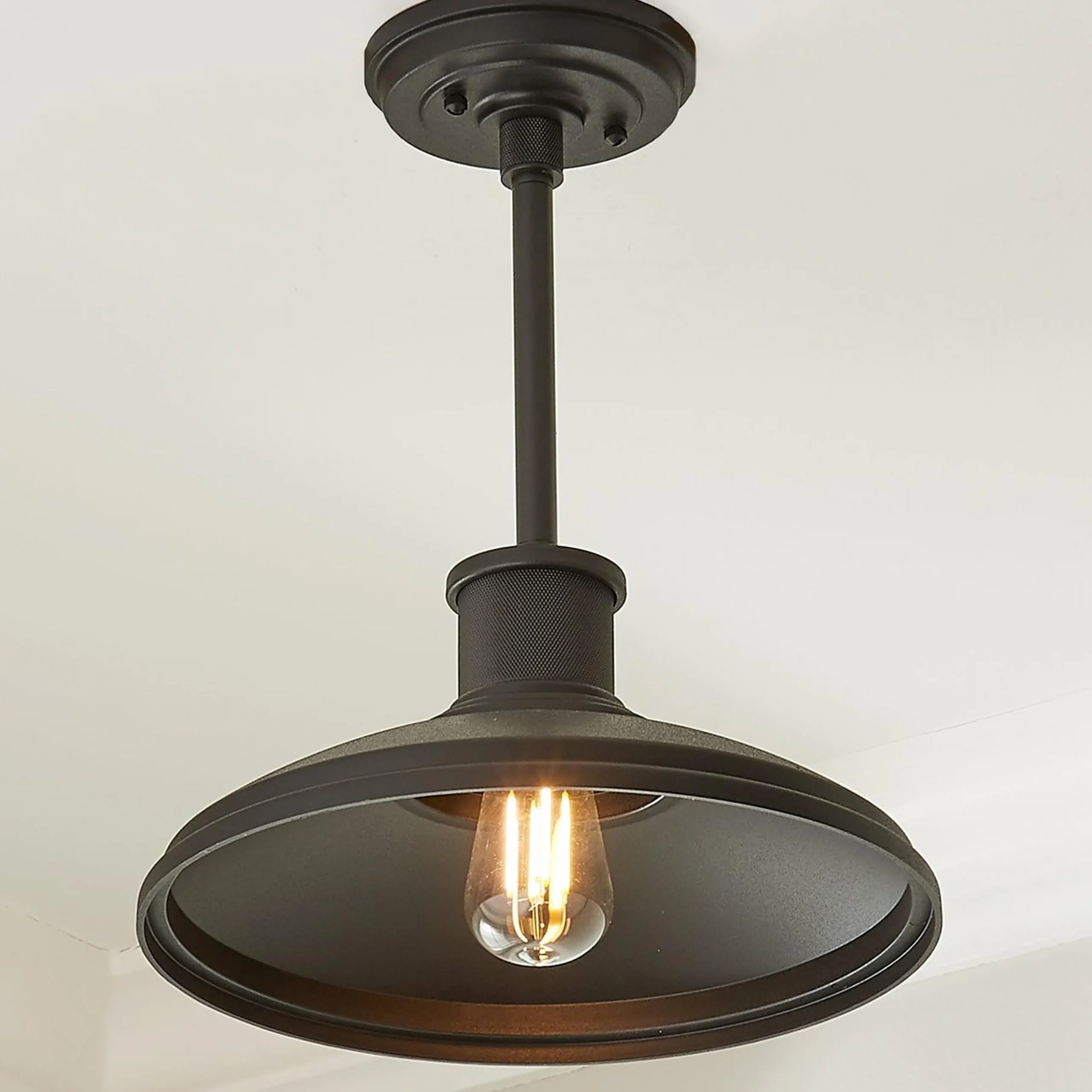 Gooseneck Warehouse Convertible Ceiling Light
