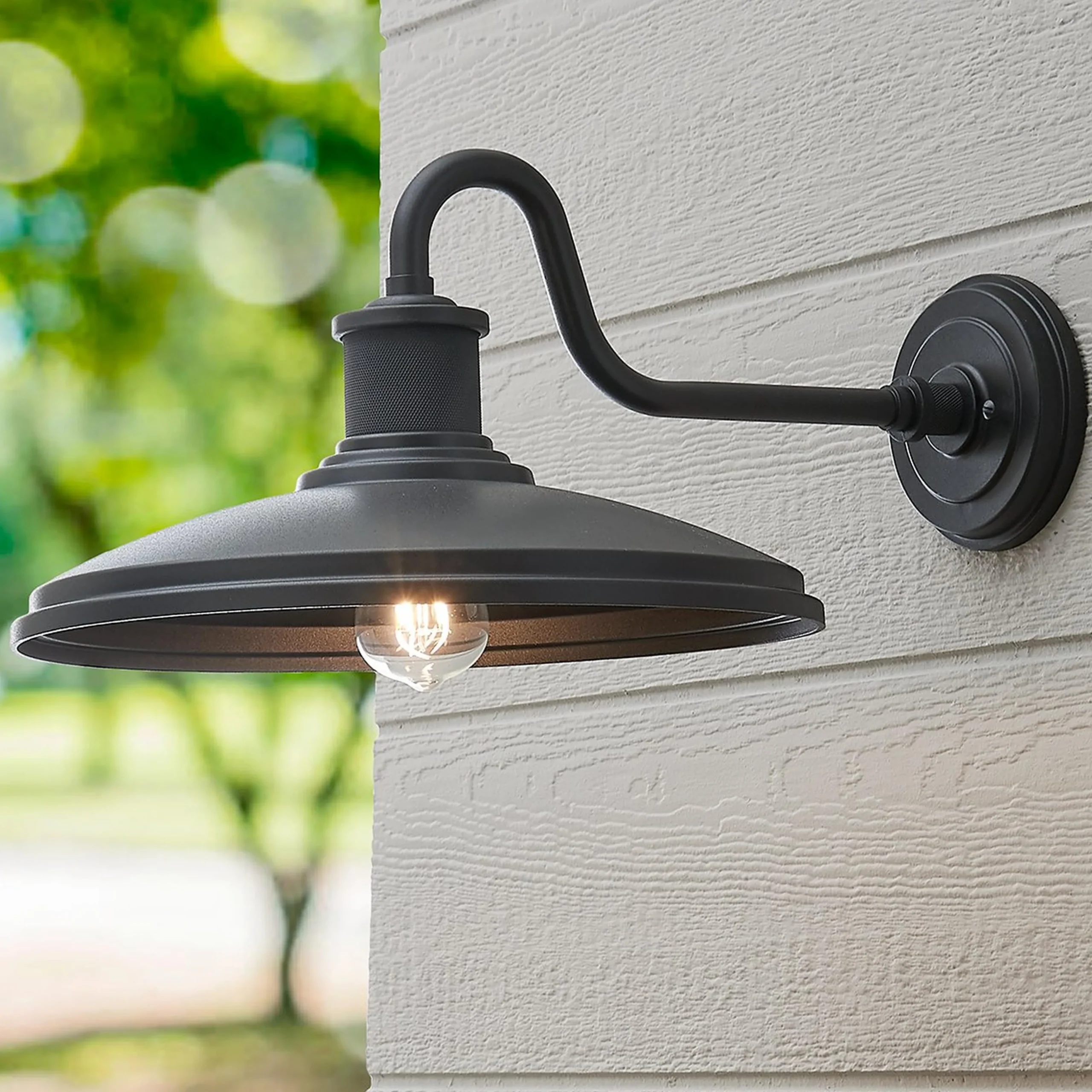 Gooseneck Warehouse Outdoor Sconce - Large