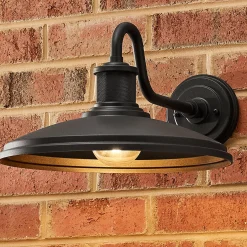 Gooseneck Warehouse Outdoor Sconce - Large