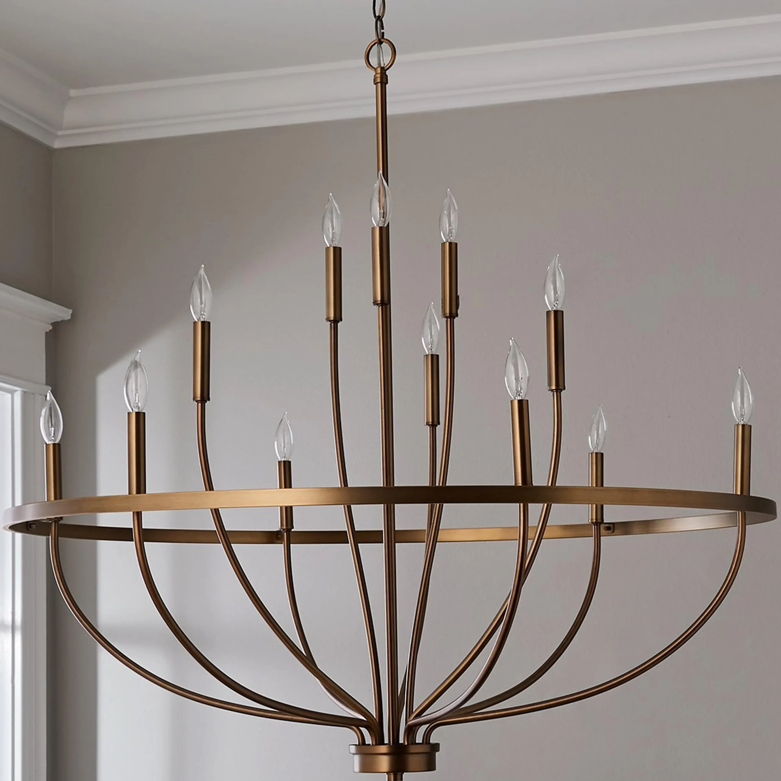 Graceful Curve Chandelier - Large