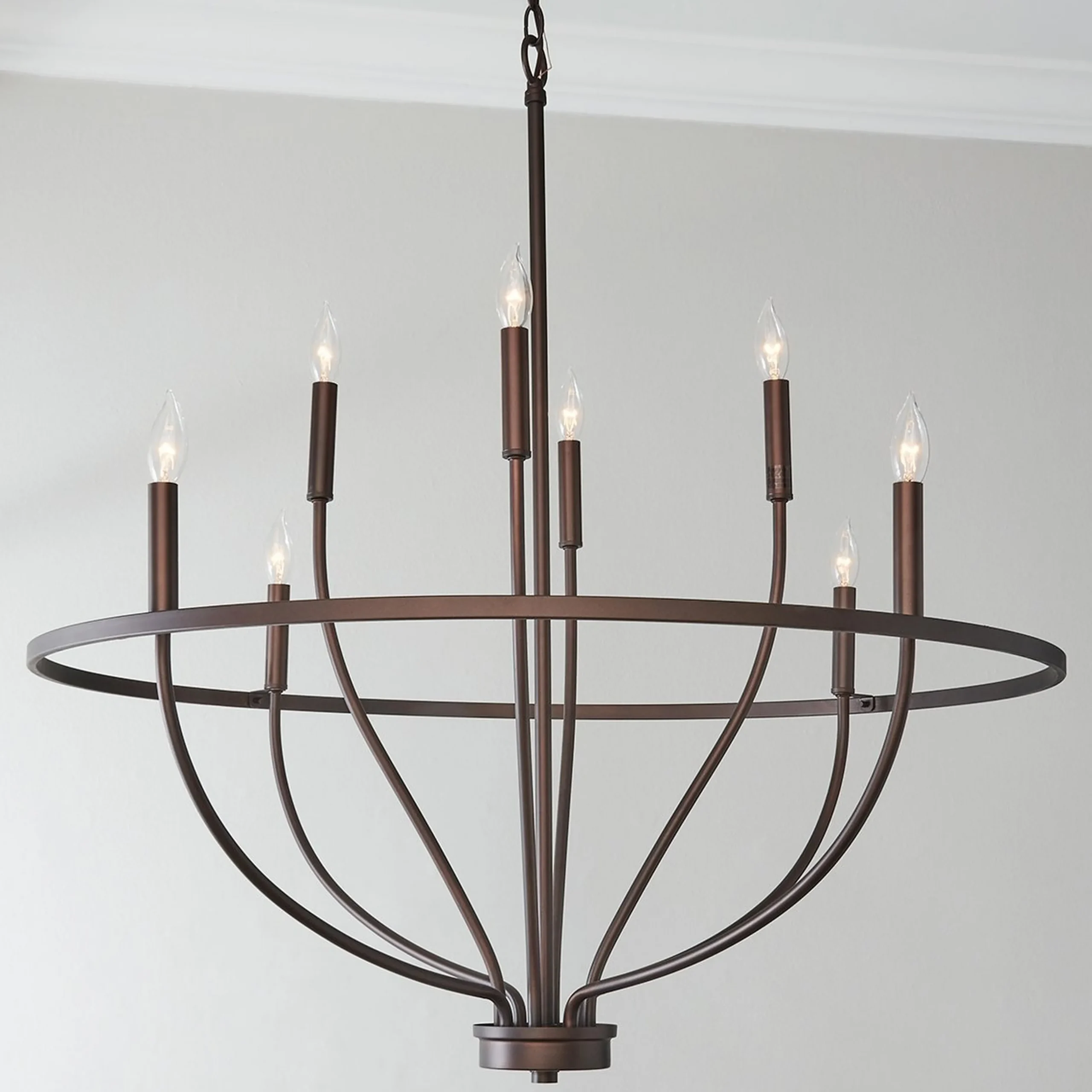 Graceful Curve Chandelier - Medium
