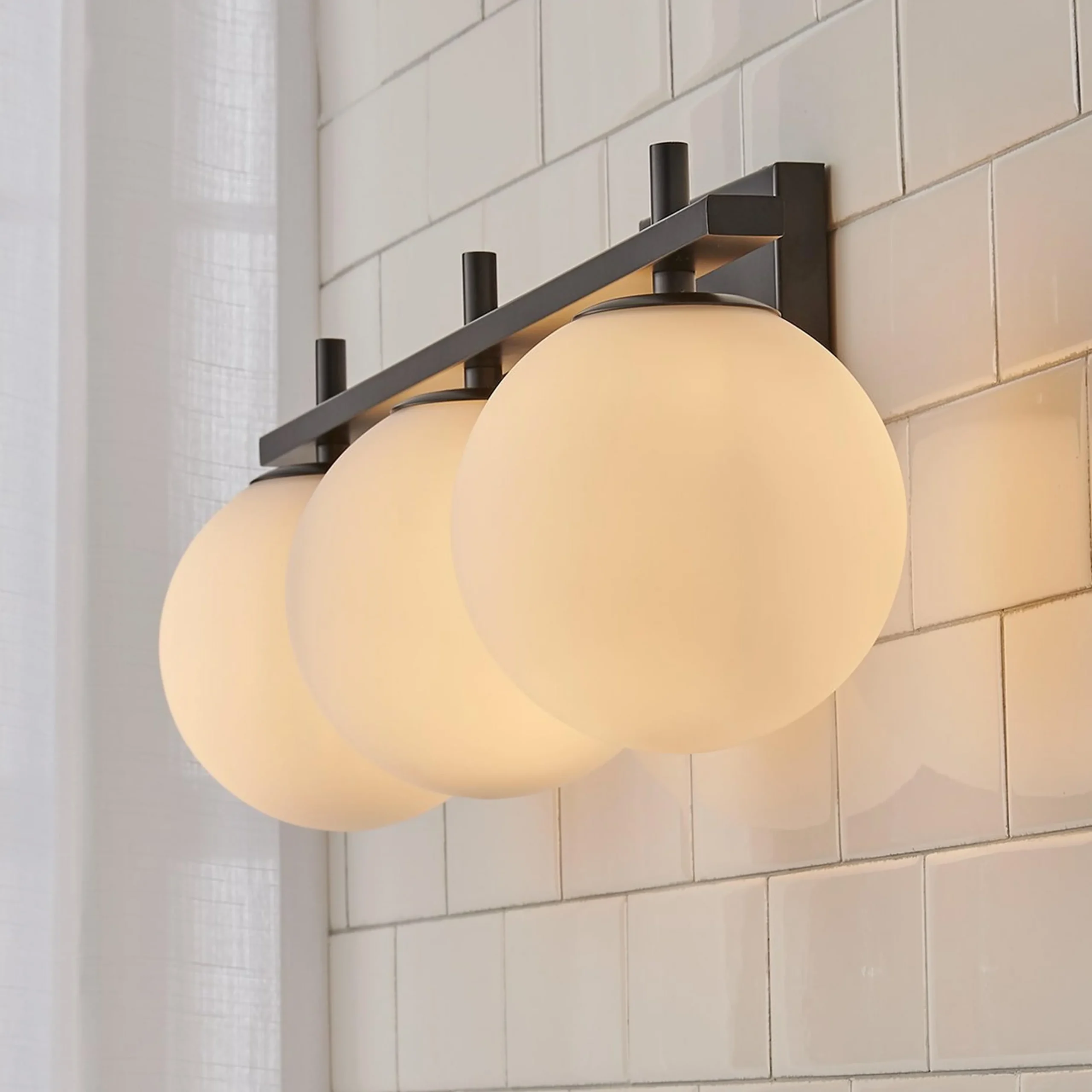 Graceful Opal Vanity Light - 3 Light