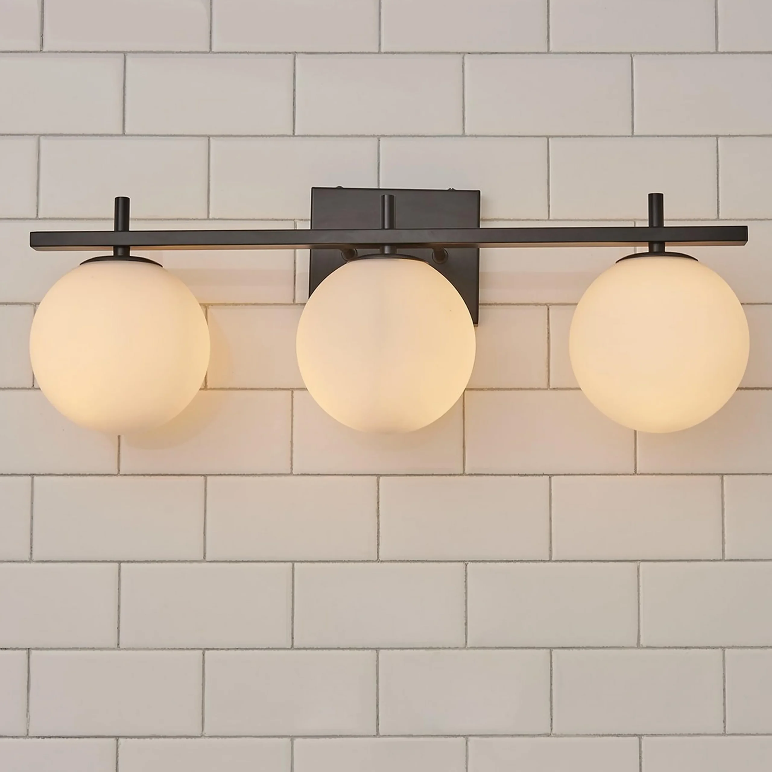 Graceful Opal Vanity Light - 3 Light