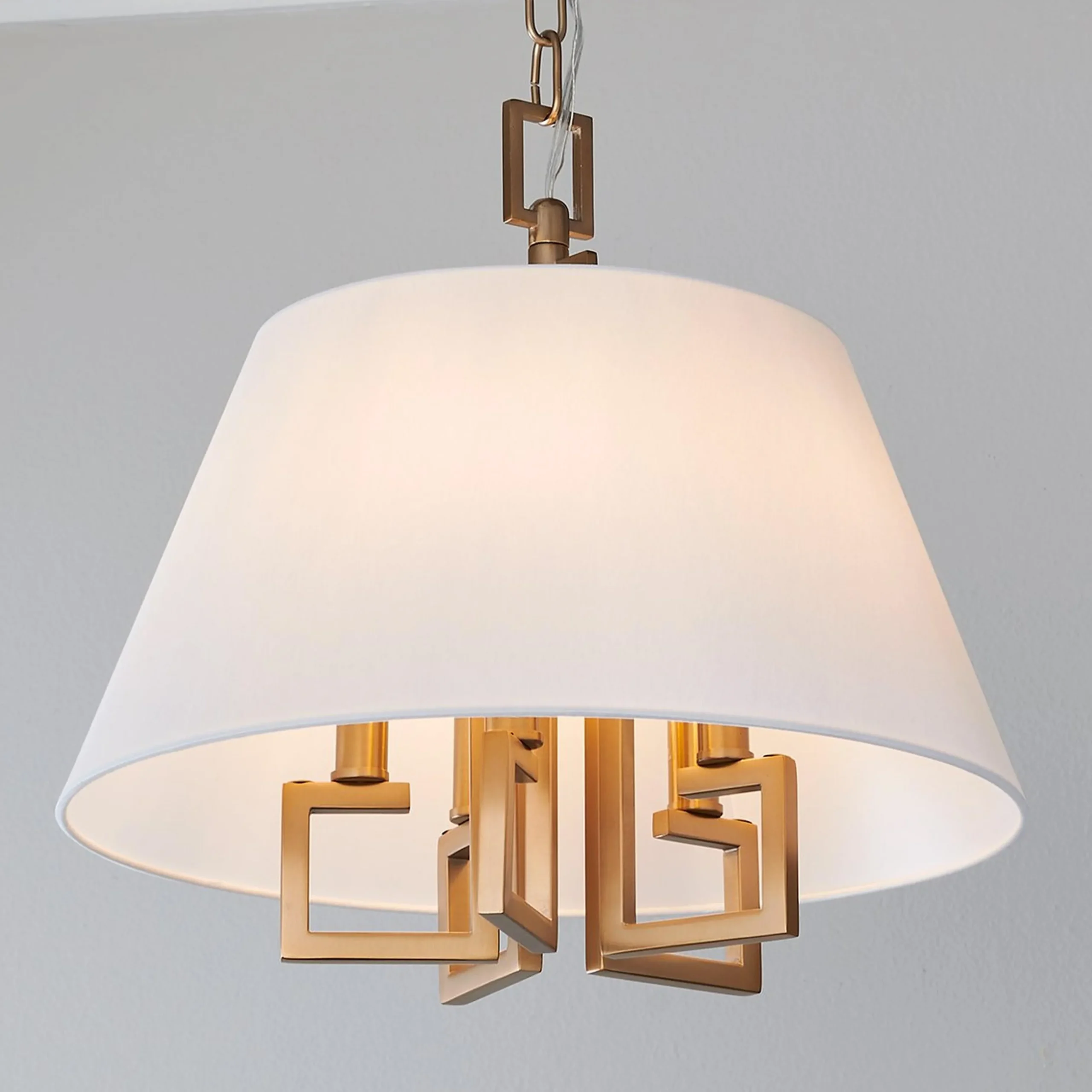 Greek Key Convertible Ceiling Light