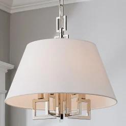 Greek Key Convertible Ceiling Light